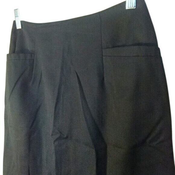 CFTC Studio Skirt Womens Juniors 5 Solid Black Mini Pockets Vintage - Picture 4 of 5